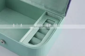 Turquoise Personality Jewelry Box With Mirror photo-2