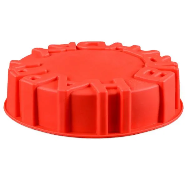 Free Sample Food Grade Heat Resistant Nontoxic Silicone Mousse Cake Friandises Pudding Baking Mold Happy Birthday photo-5