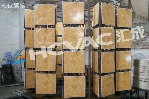 Gold Ceramic Tiles Vacuum Coating Equipment, Ceramic Mosaic PVD Gold Plating Machine (HCVAC) photo-4