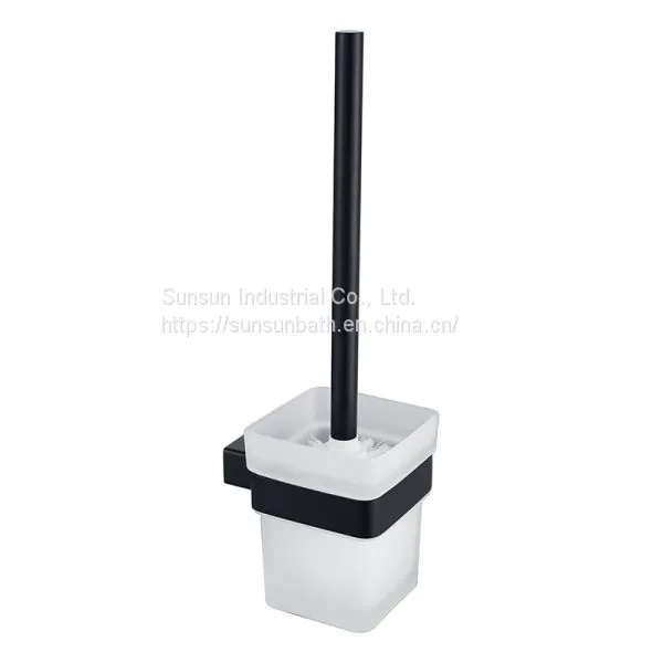 Hot Sale Home Wall Black Toilet Brush Holder