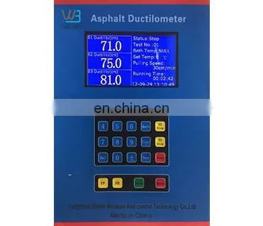 Digital Asphalt Ductility Testing Machine Temperature Controlled for Asphalt Binder Testing photo-3