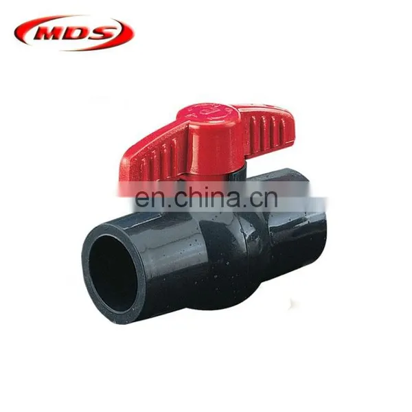 1/4 Plastic Pvc Union Ball Valve Grey photo-2