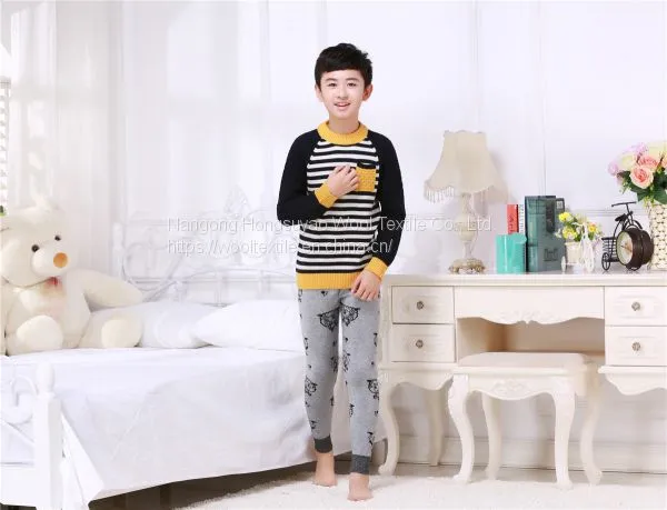 New Fashion Kids Jacquard Leggings Warm Soft Cashmere Lounge Trousers Price photo-3