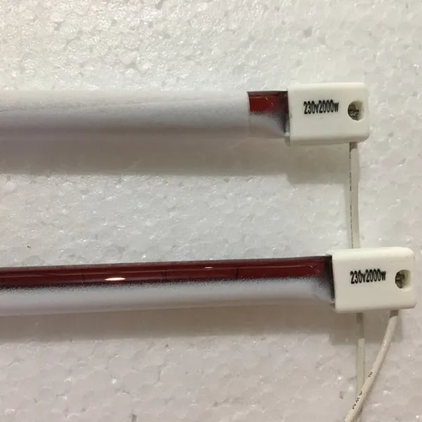 Customize 1000w Infrared Curing Lamp 220V 470mm Ruby Halogen Heating Tube photo-3