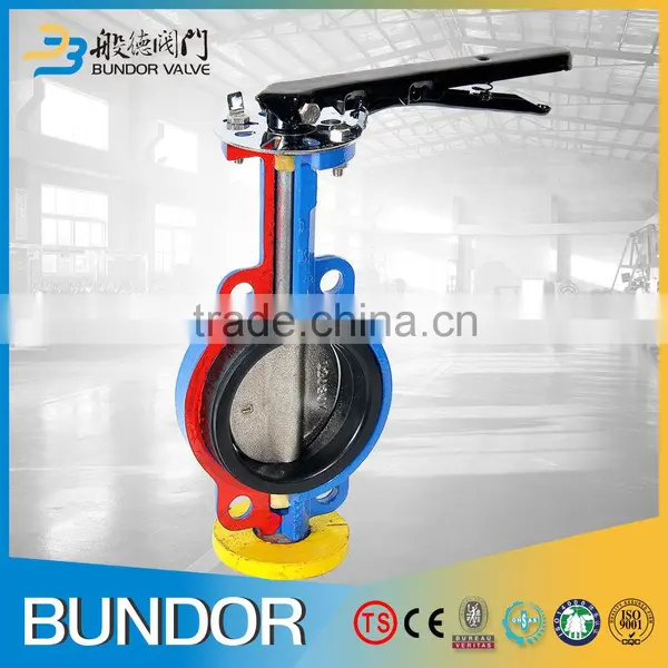 Center Lined Internal View Wafer Style Butterfly Valve photo-5