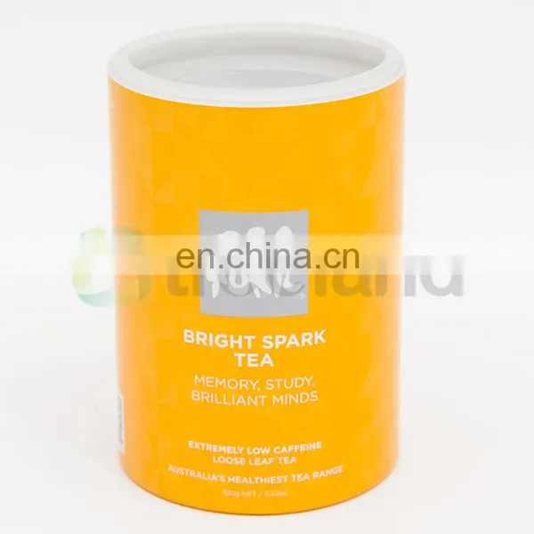 Cardboard Cylinder Food Packaging Tube With Plastic Plug photo-2