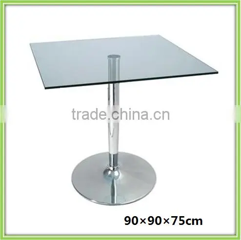 Modern New Design Square Glass Top Metal Frame Buy Glass Dining Table