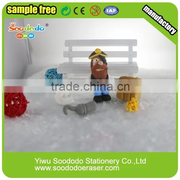 Cool Clay Eraser Pirate Set Pencil Eraser photo-2