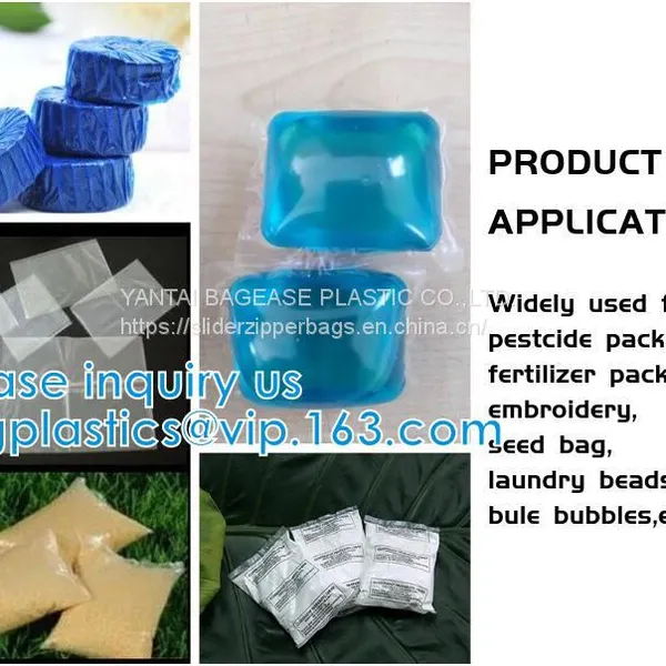 WATER SOLUBLE BAG, PVA MOULD PEEL FILM, POLYVINYL ALCOHOL, LAUNDRY SACK, DETERGENT POD PACK photo-3