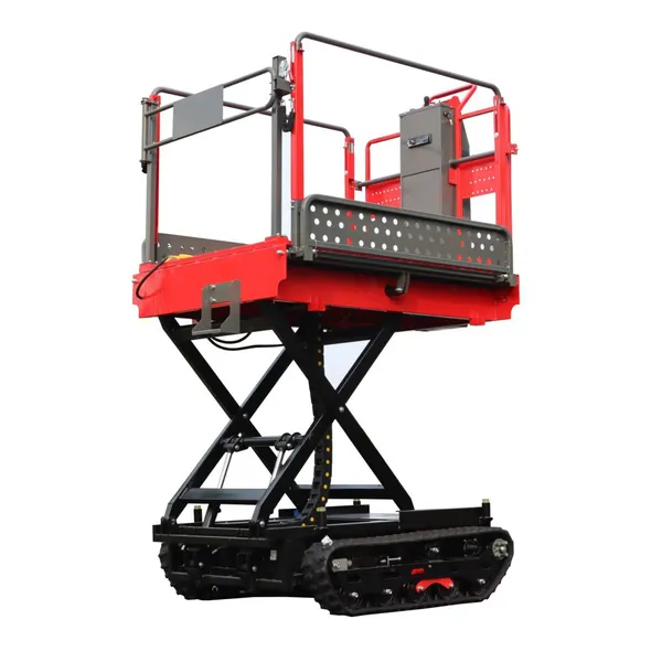 Garden Crawler Type Remote Control Electric Scissor Lift Work Platform photo-3