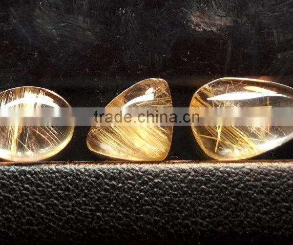 Beautiful Rutile Cabochon Gemtone / Yellow Rutile / Loose Rutile / Rutile Quartz photo-3