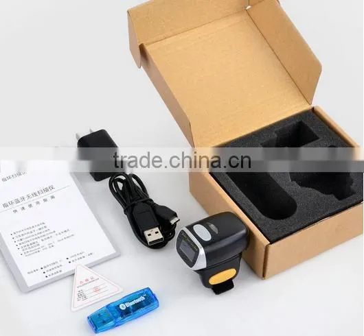 RD F001 Mini Ring Wireless Bluetooth Barcode Scanner Bar Code Reader Support for IOS Android System photo-3