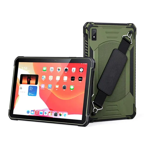 HR1087 Cheapest Factory 10.1'' Android 13 MTK8788 8-core 8GB+256GB IP68 10000mAh Rugged Tablet Pc With NFC Hand Belt Stylus Pen photo-4