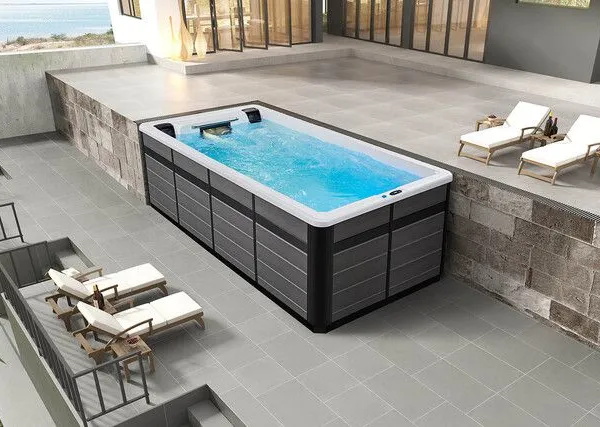 Großhandel von Glasfaserschwimmbecken, Glasfaser-Acryl-Erdbassins für die Außenanwendung und Therapie