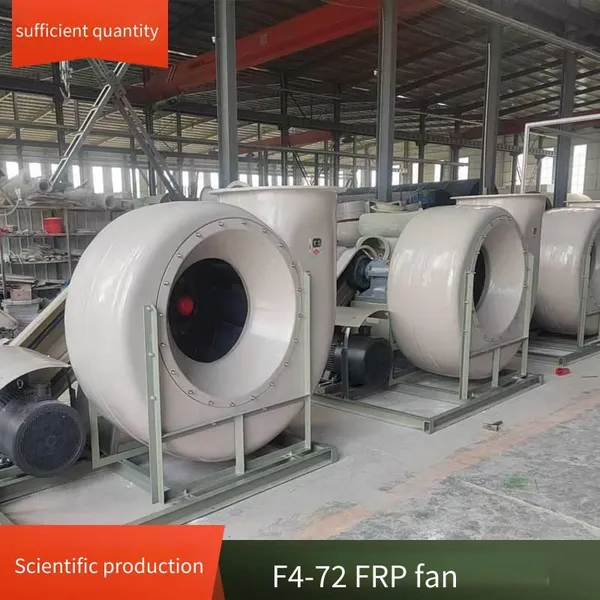 Centrifugal Ventilation Fan for Waste Gas Treatment, Anti-corrosion Fiberglass Centrifugal Induced Draft Fan, Low Failure Rate, Suitable for Outdoor Installation
