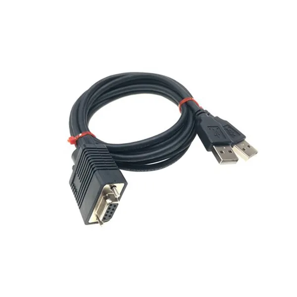 1-to-2 DB9 to USB Serial Adapter Cable for RS232 Communication photo-4