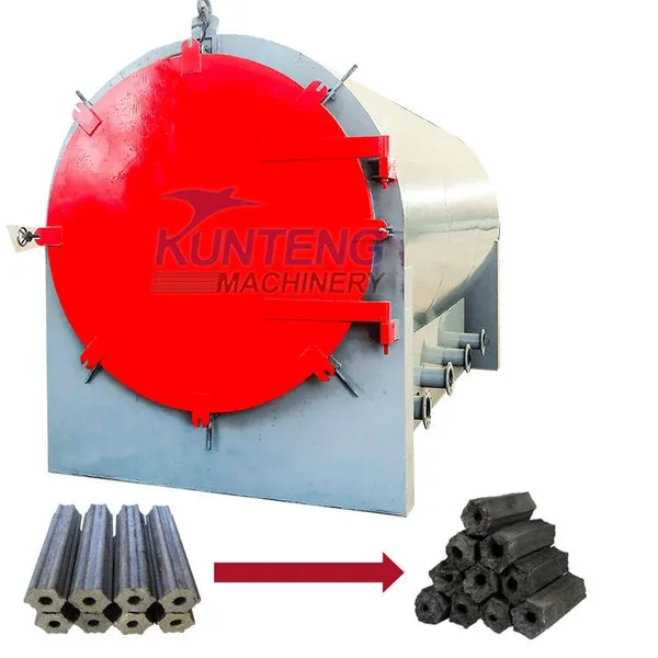 High Temperature Horizontal Carbonization Stove Horizontal Carbonizing Machine Horizontal Charcoal Maker EPC