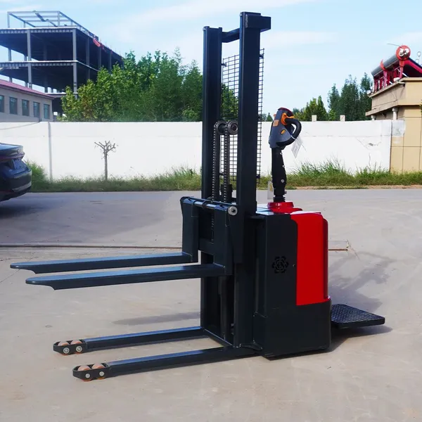 Fast Delivery Pallet Stacker Electric Forklift Pallet Lifter 1000kg 1500kg 2000kg Semi Electric Stacker Price photo-2