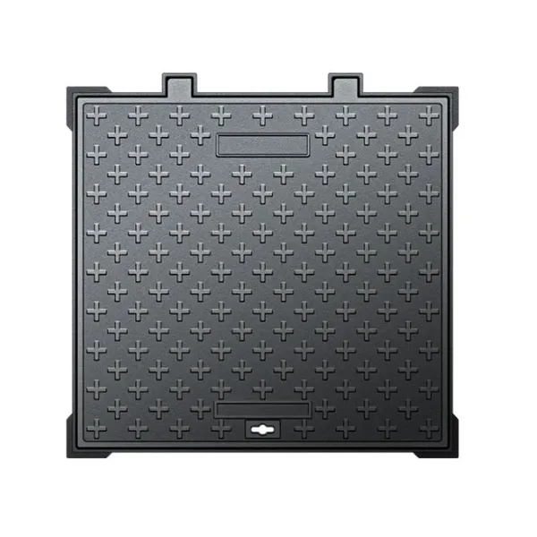 Iron 40 Tons Loading Capacity EN124 500*600 Single Double Seal Durable Square Triangular Manhole Covers for Parking Safety photo-5