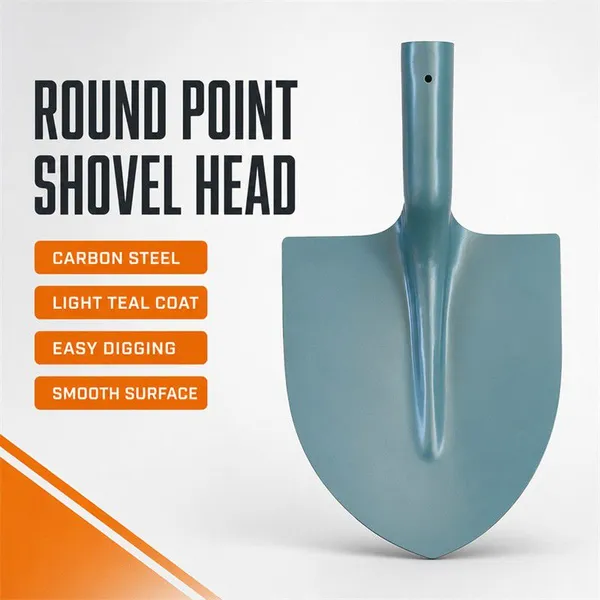Manganese Steel Round Point Shovel Blade Head Only For Soil Loosening Garden Landscaping Yard Work Middle East Market Bulk Sale