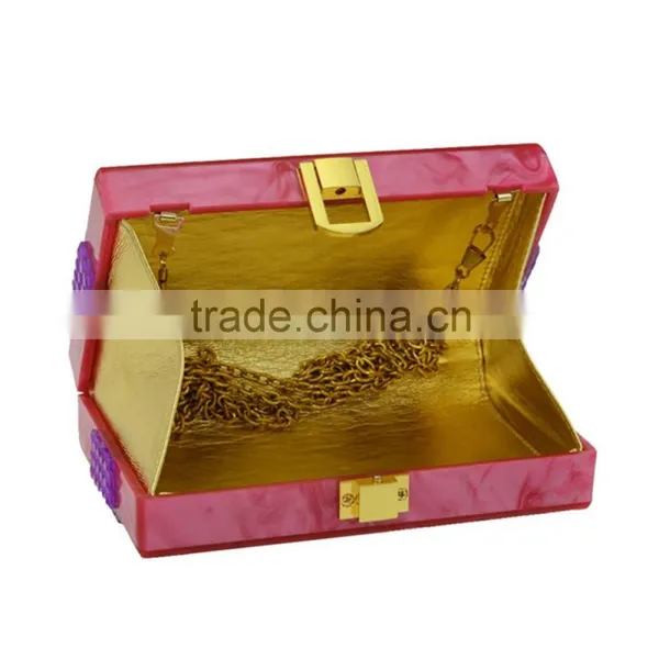2015 Acrylic Display Box Clutch Frame Lady Evening Bag photo-4