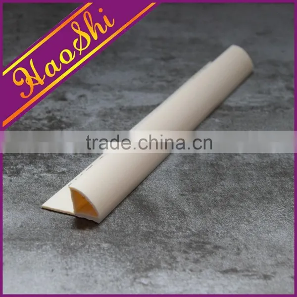 China First PVC Manufacturer Direct Competitive Price Round Edge Plastic Tile Edge Trim photo-4