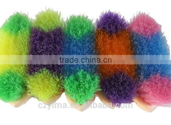 Plastic Horse Dandy Brush With Glitter Bristle for Cleaning photo-2