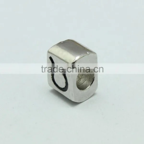 Wholesale Zinc Alloy Archaized Pdora Square Shape Anti-silver Slide Beads photo-5