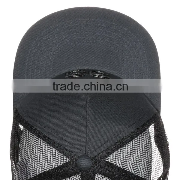 Custom Online Cheap Image Flat Brim Mesh Trucker Cap for Man, Embroidery Patch Trucker Cap photo-3