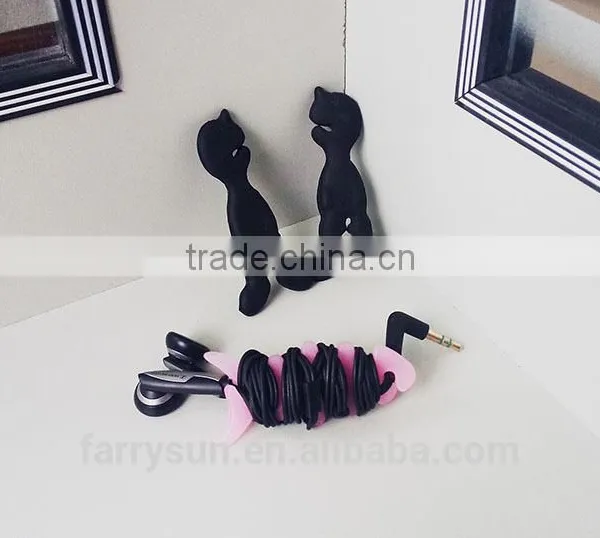 Hotsales Creative Cute Mini Tree Sapling Cable Winder Cord Organizer Silicone Earphone Winder photo-4