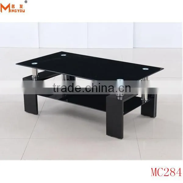 Modern Glass Top Mdf Coffee Table photo-4