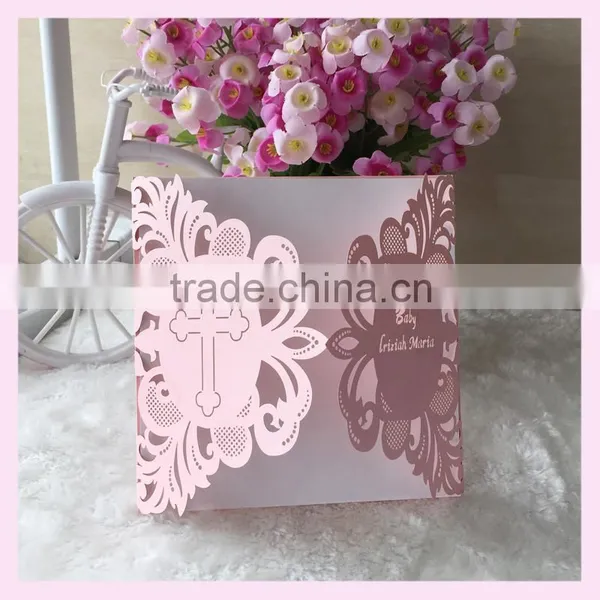 Cheap Laser Cut Cards Wedding Invitation Card Made in Chinese Factory,baby Christening and Quinceanera Inviteation Greetingcard photo-2