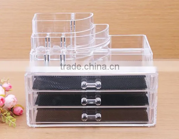 C42 ANPHY Large Makeup Box Jewelry Organizer Crystal Drawers photo-5