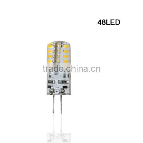 SMD 3014 G4 3W 4W 5W 6W LED Crystal Lamp Light DC 12V / AC 220V Silicone Body LED Bulb Chandelier 24LED,32LED,48LED,64LEDs10pcs photo-4