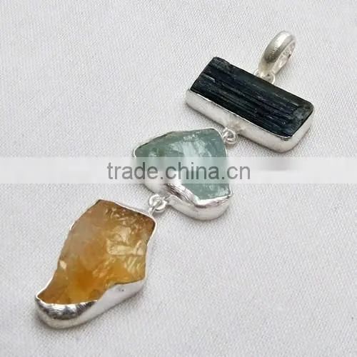 Gorgeous Designer Pendant, Gemstone Silver Jewelry, Handmade Silver Jewelry photo-3