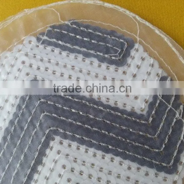 2015 New Arrive White and Black Heart Shape Emboridery Squin Patches -- M110 photo-5