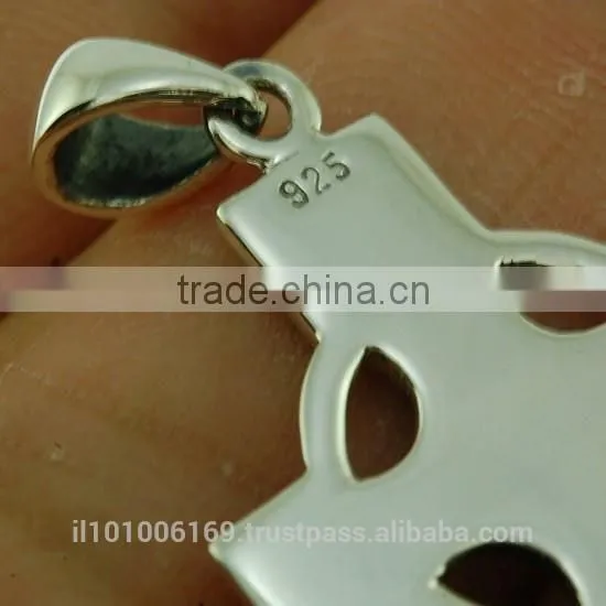 Celtic Knot Silver Cross Pendant, Pn105 photo-5