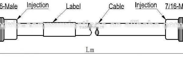 Din Male to Din Male Jumper Cable 1/2'' Super Flexible Large Q'ty Sold to Overseas Market photo-4