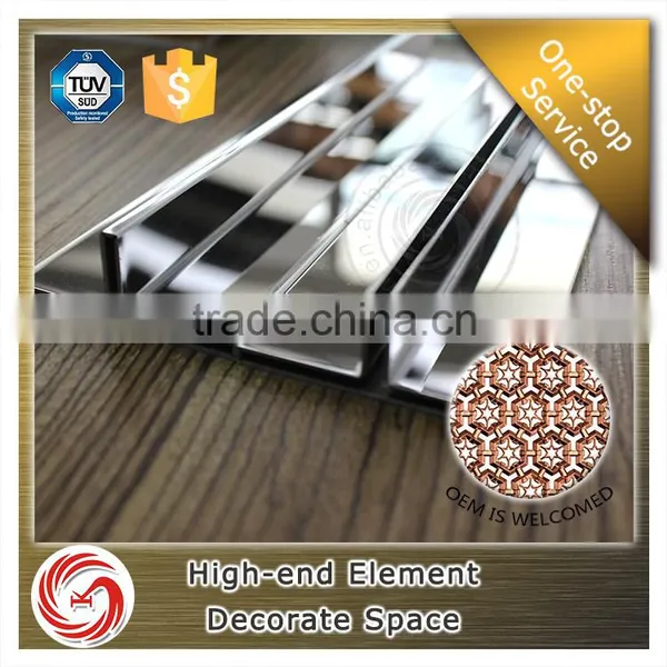 Great Practical Value Silver Effect Stainless Steel Expansion Joint Cover
