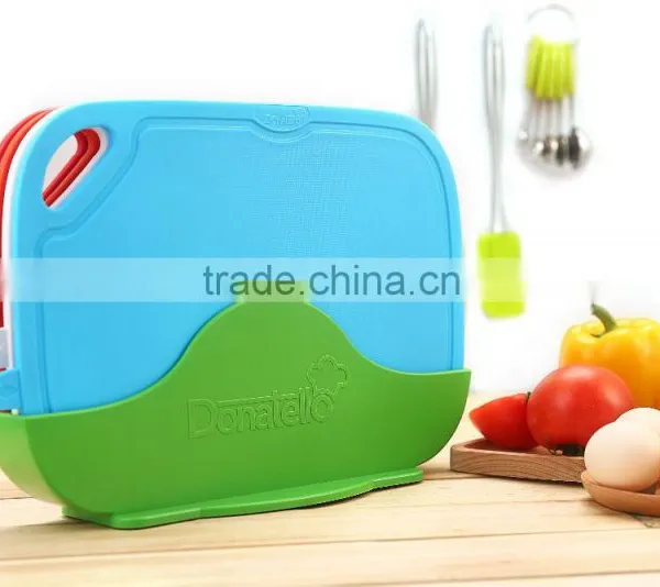 Color Classified Easy Taking Chopping Block Durable Chopping Board Set Kitchen Set Portable photo-6