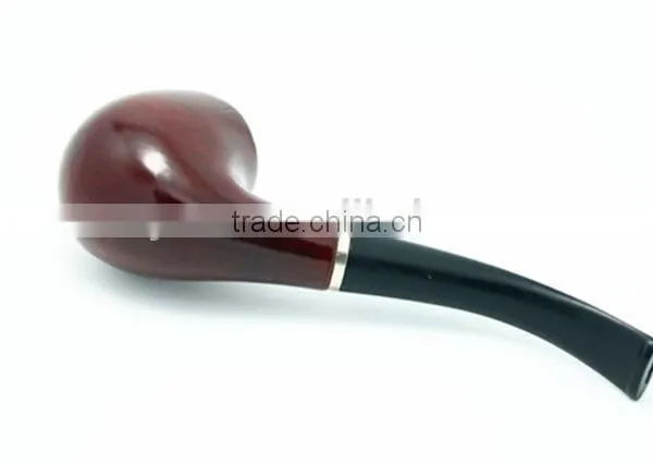 Solid Wood Smoking Pipe With Pouch and Stand photo-4