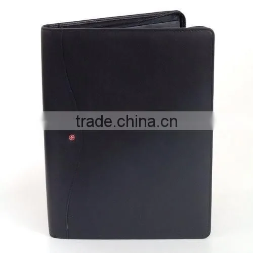 2016 Top Grade Business Handmade Zipper Leather Adjustable Padfolio Quality Choice photo-3