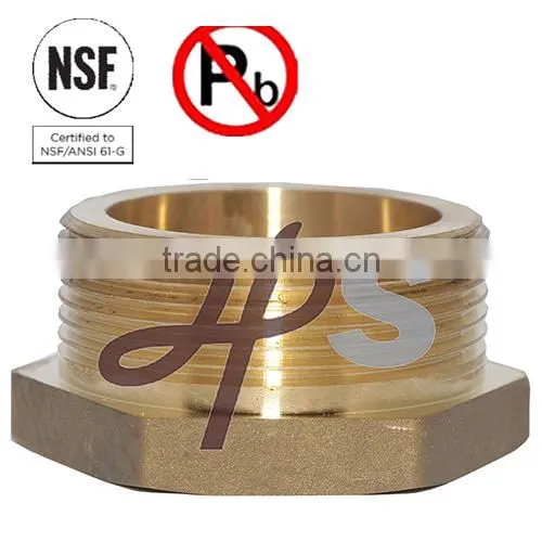 NSF-61 Approved Hot Forging Lead Free Brass Fire Adapter photo-2