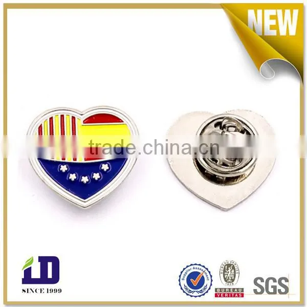 Customized Epoxy Squre Shape Company Logo Metal Pin photo-2