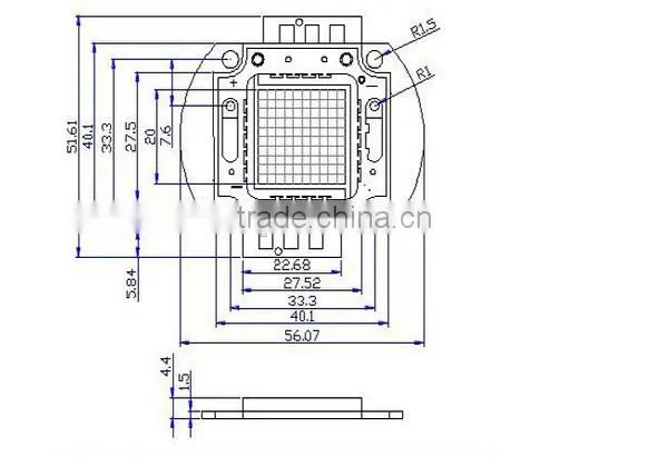 High Power 30w 50w Epistar Chip Led Flood Light 100W photo-6