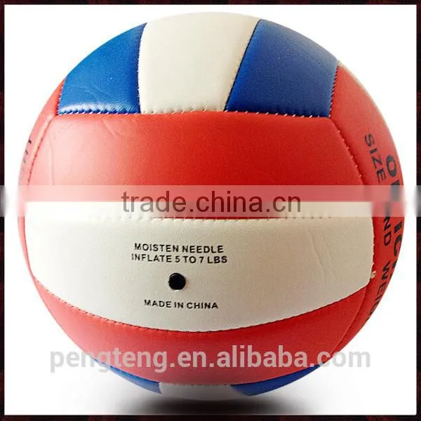Customized Official Size 5 Printed Leather Volleyball photo-2