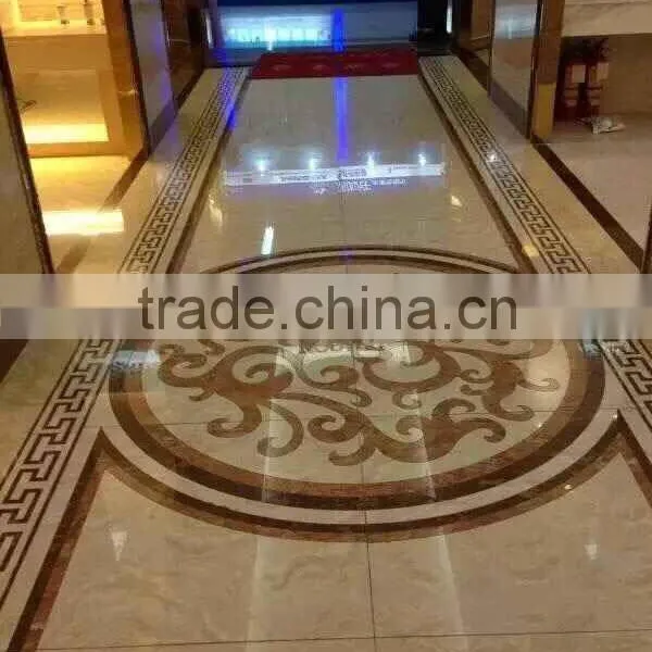 Marble Stone Polished & Waterjet Patterns Flooring Tiles photo-6
