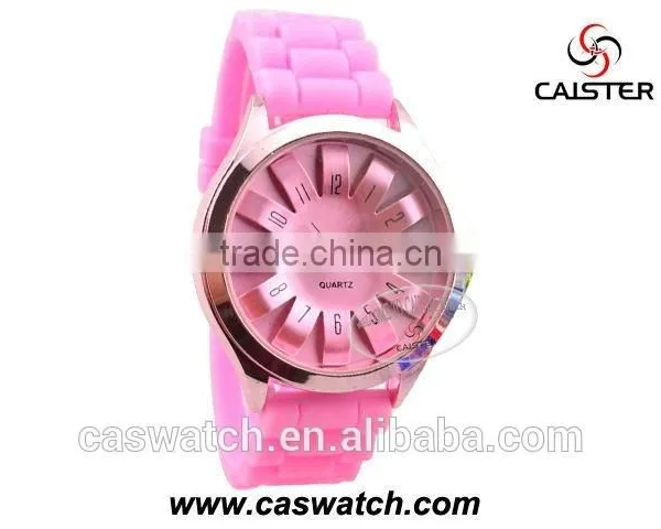 Trendy Sunflower Dial Silicone Watch, Candy Color 3D Face Jelly Watch, Girls Boys Hotfashion Watch photo-2