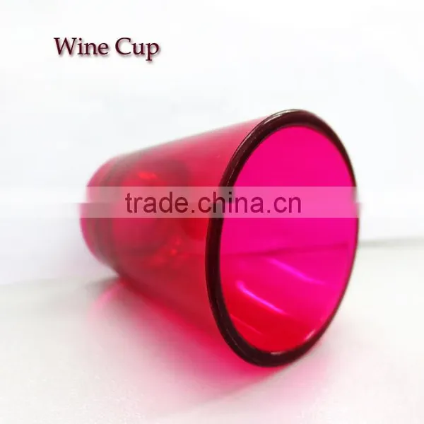 Customized Clear Measuring Plastic Wine Cup photo-5