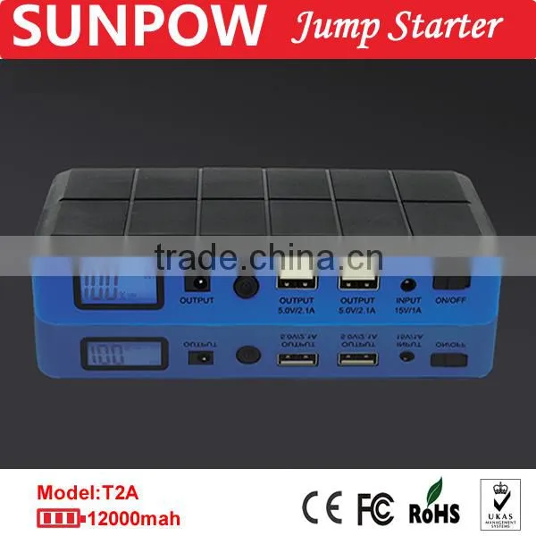 Sunpow 12v 12000mah High Capacity Double Usb Hot Selling Jump Start Booster All in One photo-4